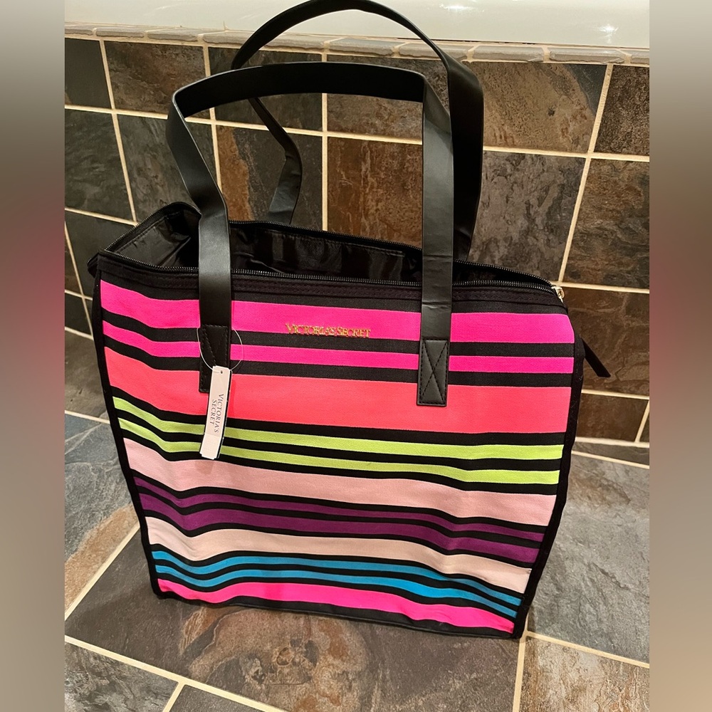 NWT Victoria’s Secret striped tote